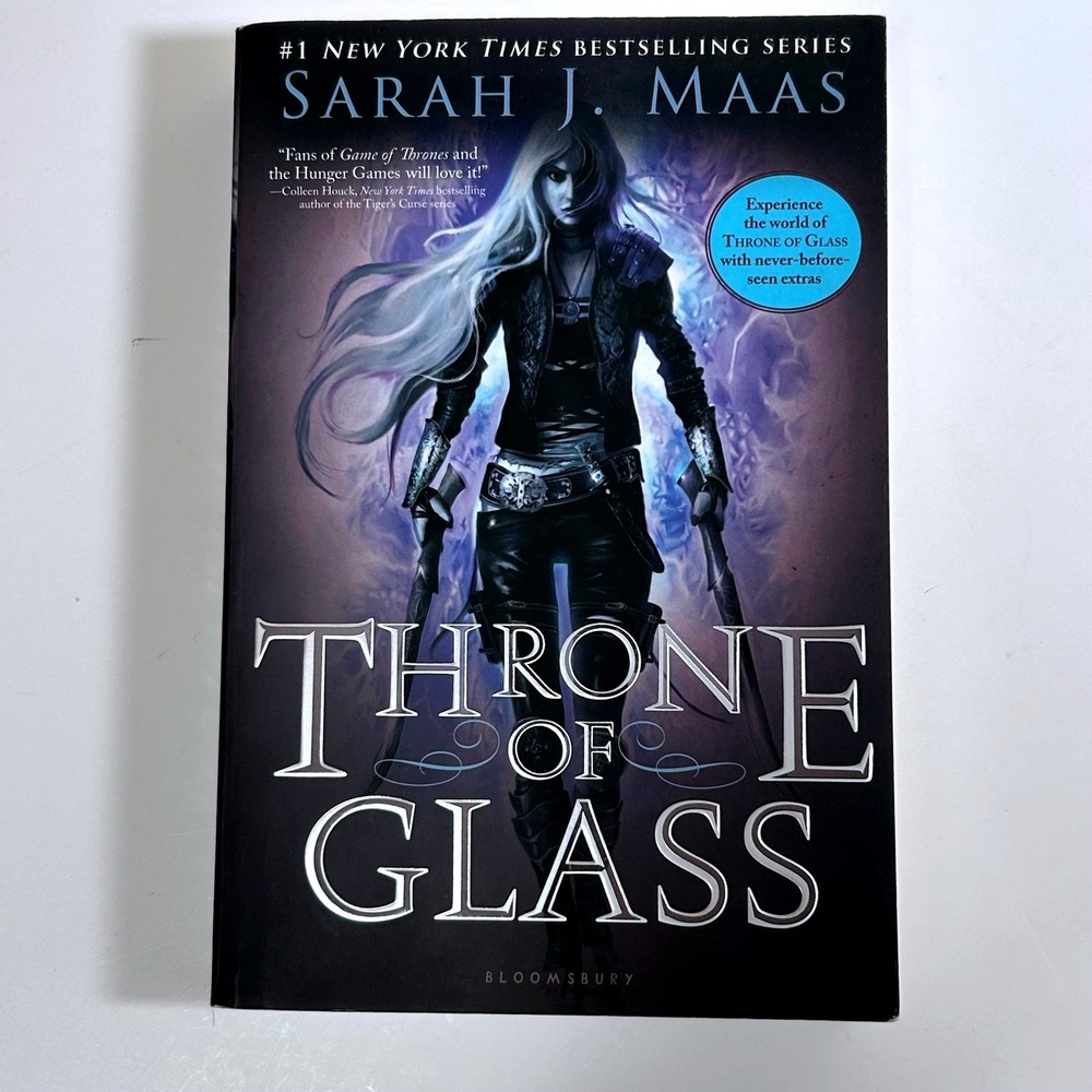 Throne of Glass Sarah J Maas 1st Edition Cover Art Paperback Bloomsbury 2013